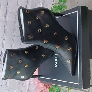 Karl Lagerfeld Saina Leather Bootie NIB